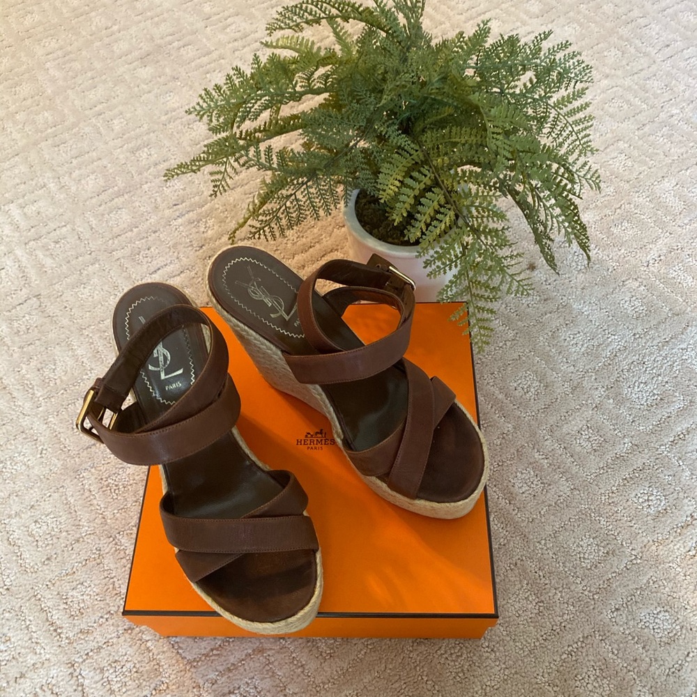 Yves Saint Laurent Wedges Sz 39 🇮🇹